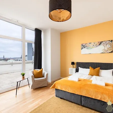 Apartament Pineapple Penthouse Am Zwinger - 162 Qm - 1x Free Parking Drezno