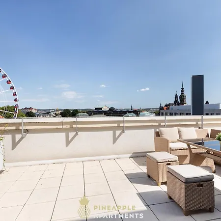 Apartament Pineapple Penthouse Am Zwinger - 162 Qm - 1x Free Parking Drezno